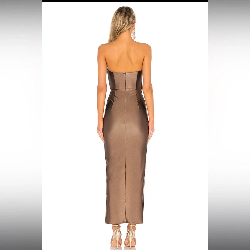 Jake Gown Michael Costello for Revolve Taupe XS - Picture 3 of 7